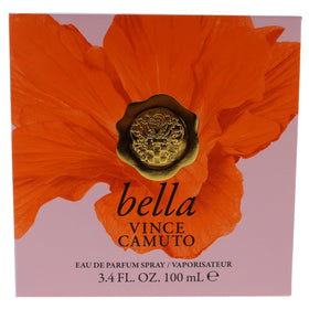 Vince Camuto Bella packaging with rose gold accents for luxe display