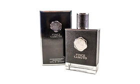 Vince Camuto Eau de Toilette spray bottle for men with bold, versatile scent.