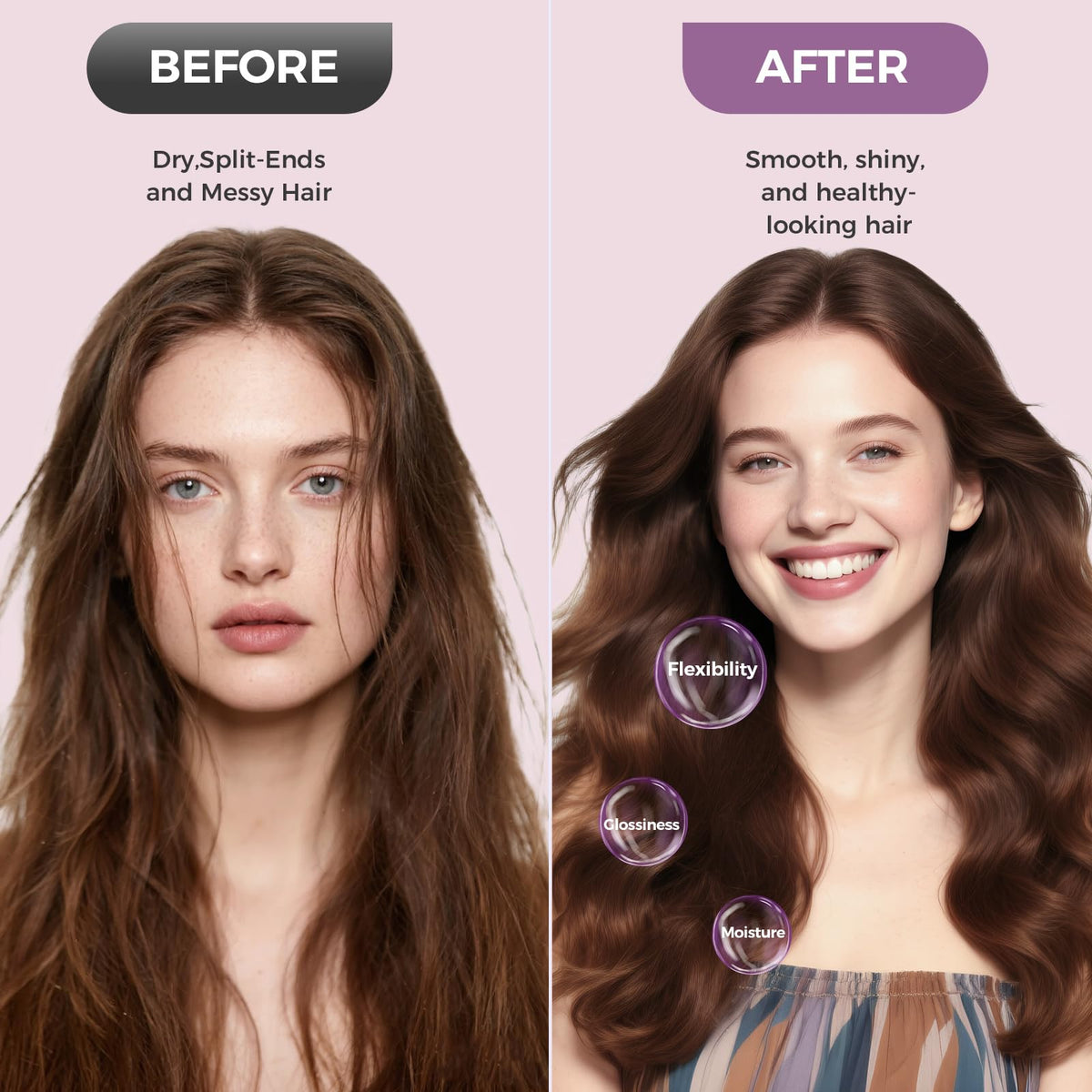 Vincofy ionic technology releases negative ions to reduce frizz