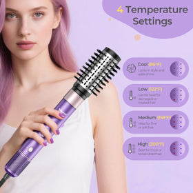 Vincofy oval brush attachment for smoothing and volume