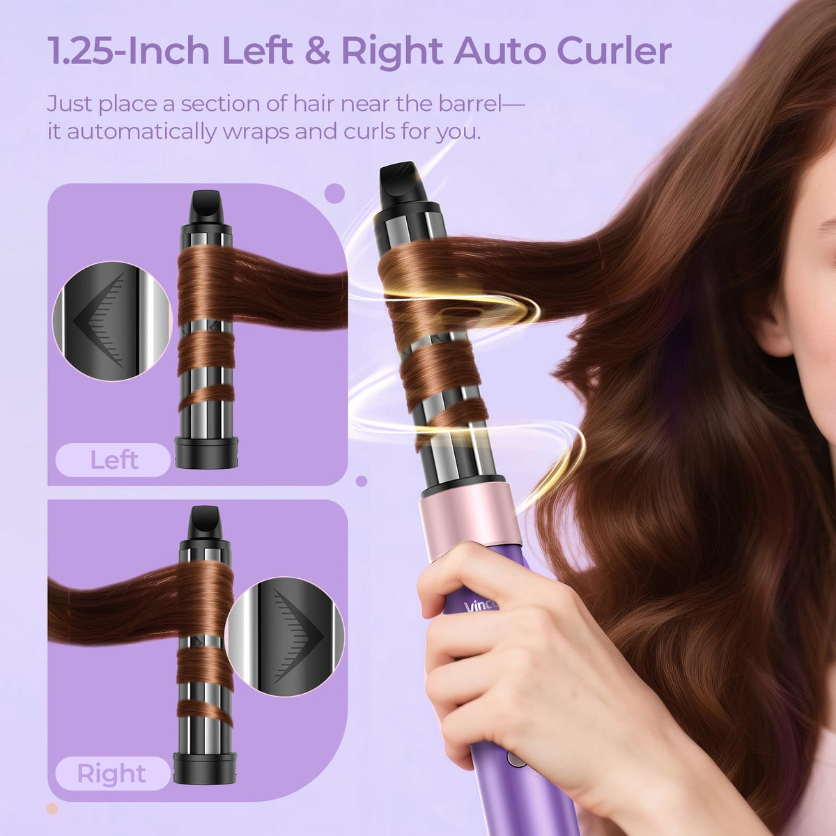 Vincofy straightening brush for sleek, frizz-free results