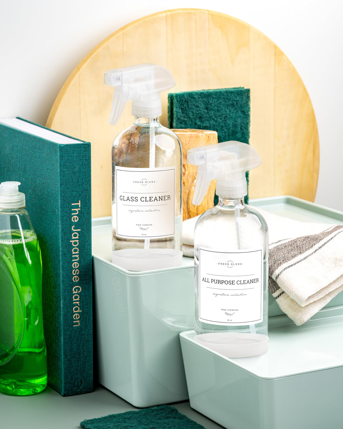 Vine Creations two-pack packaging close-up for kitchen and cleaning tasks