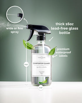 Vine Creations waterproof label set keeps cleaners organized and clearly identified.