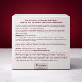 Merlot Day Cream close-up texture reveals smooth, satiny finish.