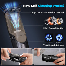 Vinid clipper is IPX6 washable for easy cleaning
