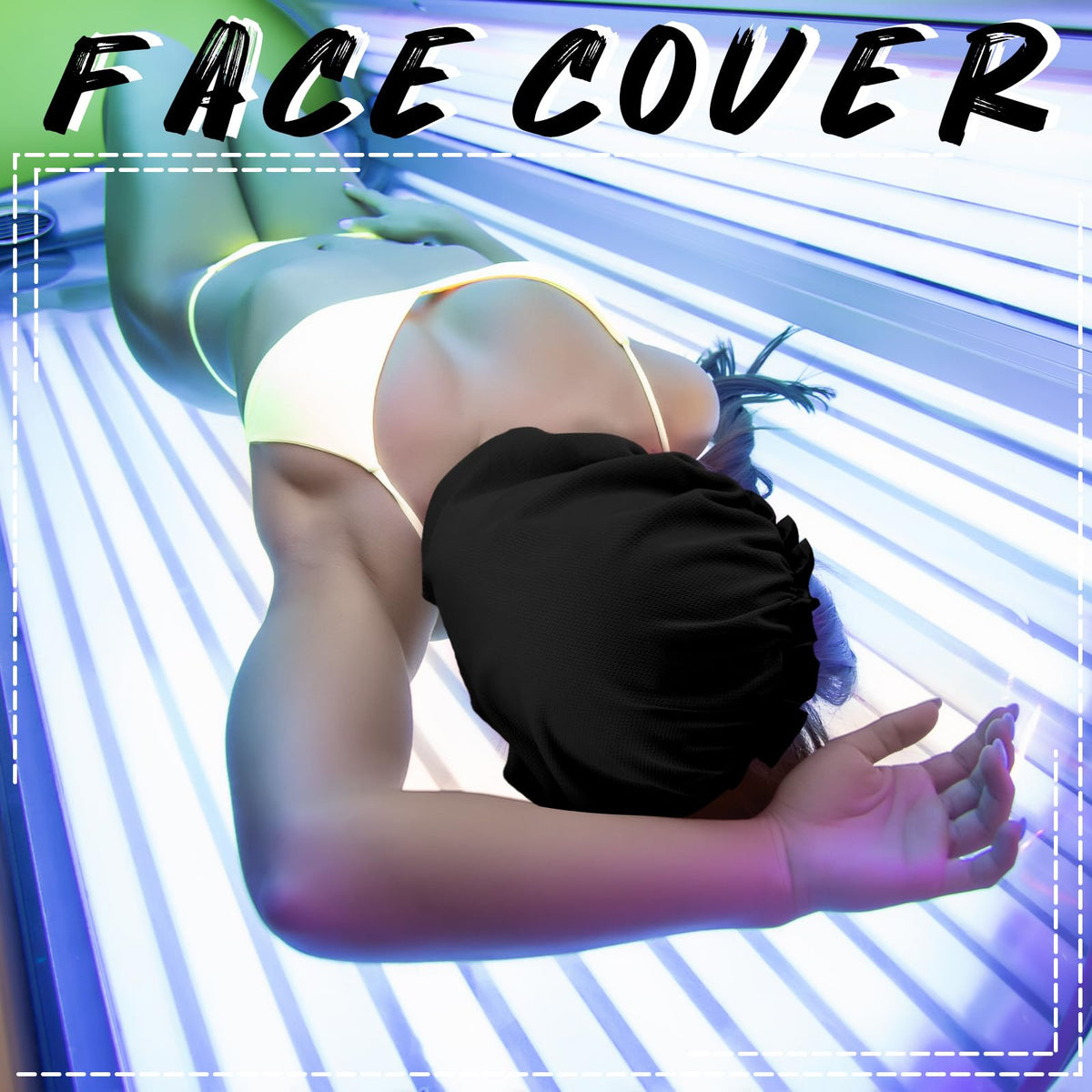 Vinsatin protective bonnet covers hair with a snug UV-safe fit