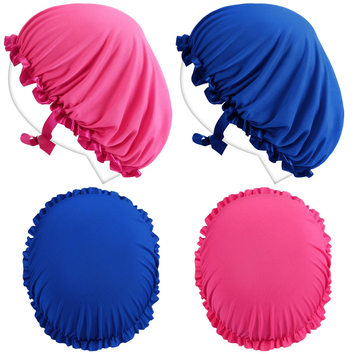 Vinsatin pink tanning bonnet with face cover for comfortable home tanning protection