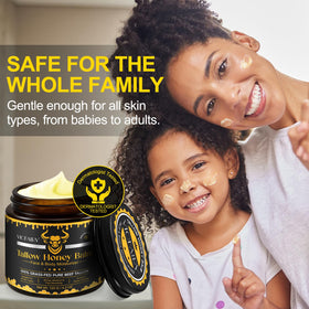 VIOFAIRY balm applied to cheek showing deep hydration and smooth texture.