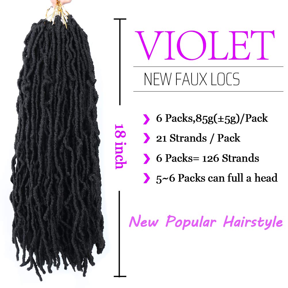 VIOLET six-pack crochet hair collection for quick full-head installs