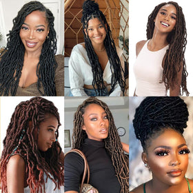 VIOLET easy-install look demonstrates secure crochet hair for daily use