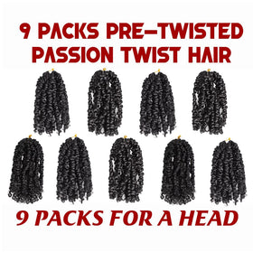 VIOLET Passion Twist 9-pack set highlights ample supply for full head styling.