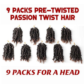 VIOLET pre-looped passion twist braid for quick styling and durable wear.