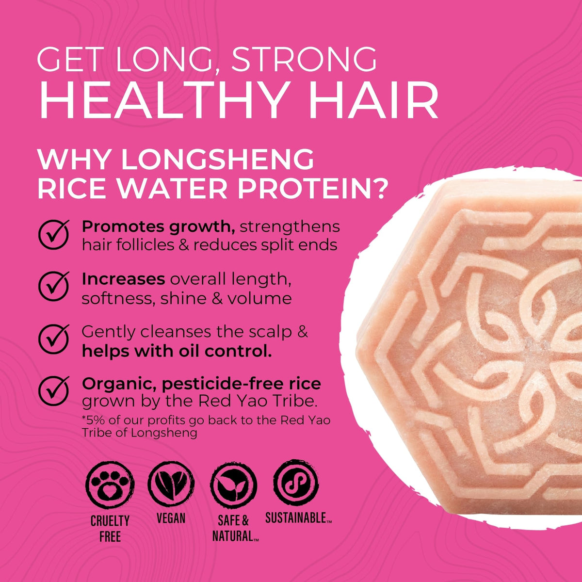 Viori shampoo bar close-up, creamy lather for dry hair