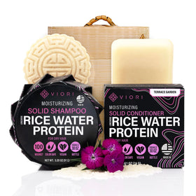 VIORI Terrace Garden shampoo bar with rice water for nourishing hair health