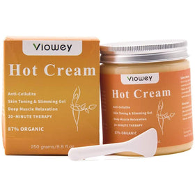 Viowey Hot Cream on the waist area promoting firming and increased sweat during workouts.