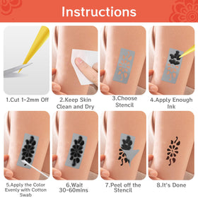 VIOXIA 136-pattern stencil set sparks creativity for personal body art