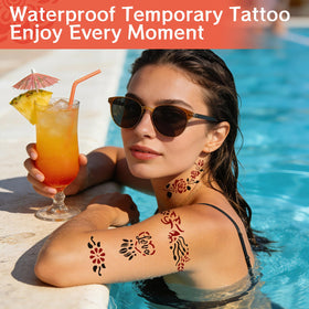 VIOXIA Henna Kit step-by-step guide makes application easy for beginners