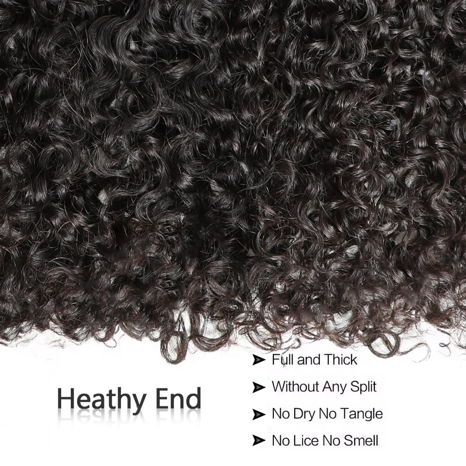 VIPbeauty Burmese curly bundles sew-in application showing easy install.