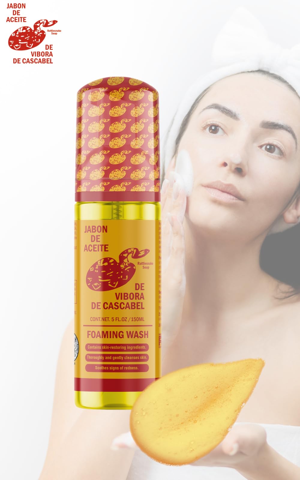 Viper Snake Oil Soap natural nourishment with cascabel oil supports gentle cleansing.