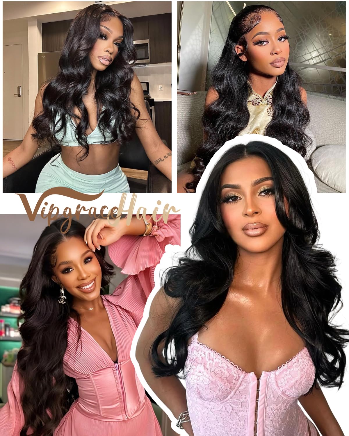 Vipgrace skinlike lace blends with various skin tones