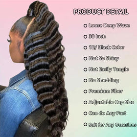 VIPPRETTY loose deep wave wig offers soft, voluminous curls that move naturally.