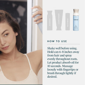 VIRTUE Dry Shampoo Spray extends blowouts and reduces oil.