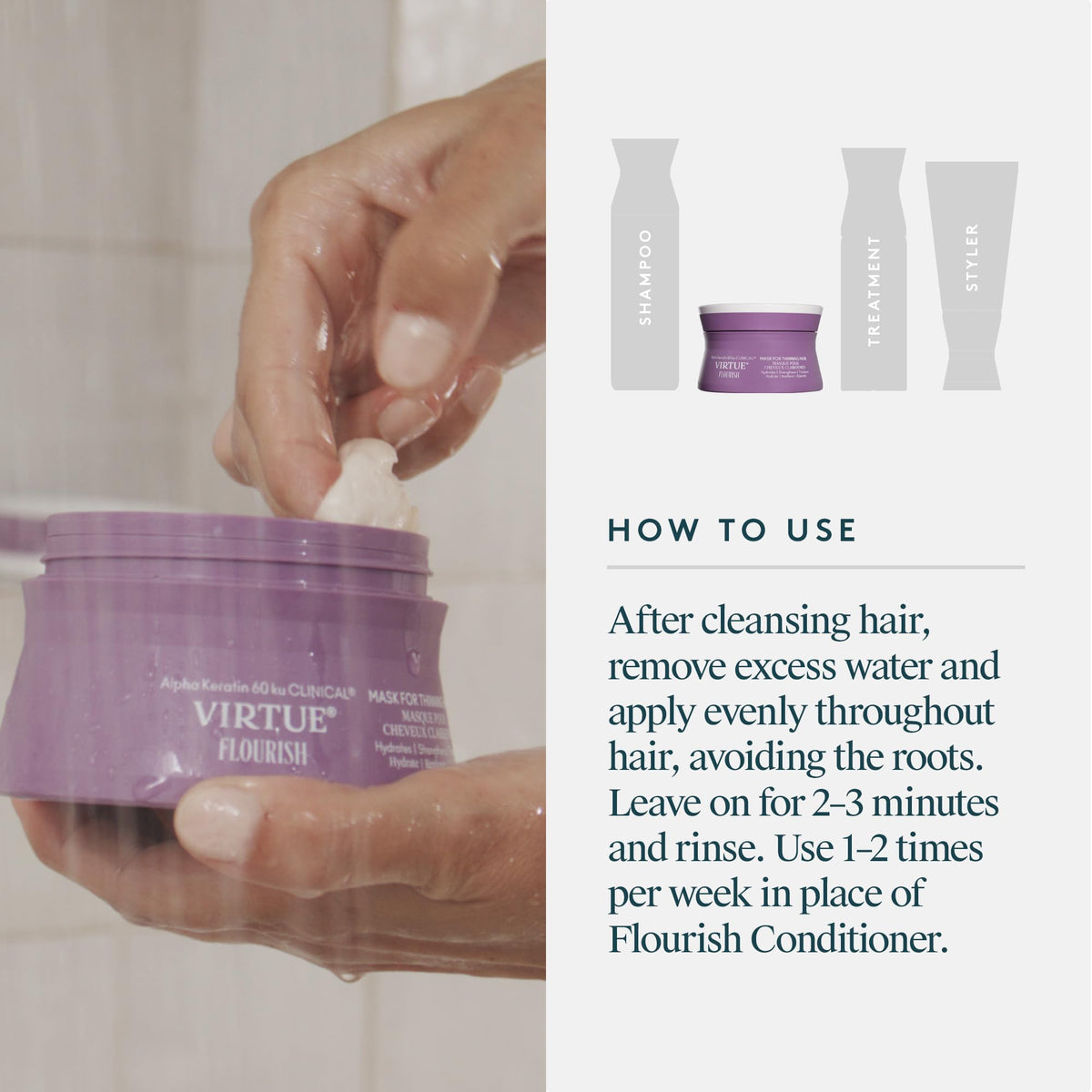 Virtue Flourish Mask aromatic-herb blend spa like experience