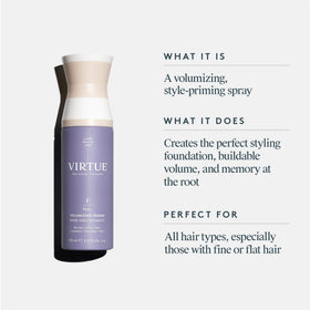 Virtue primer spray application mist demonstrates even root priming.