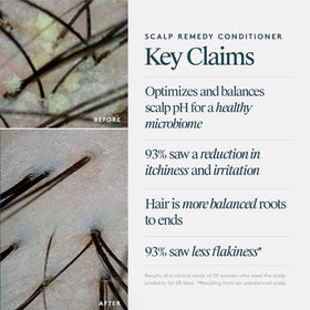 VIRTUE Scalp Remedy cream texture closeup reveals lightweight daily conditioning.