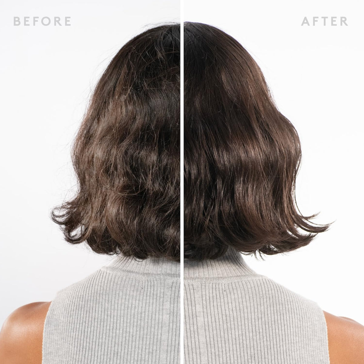 VIRTUE Scalp Remedy hair application on palm illustrates root-to-length nourishment.