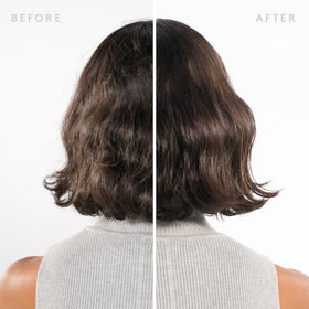 VIRTUE Scalp Remedy hair application on palm illustrates root-to-length nourishment.