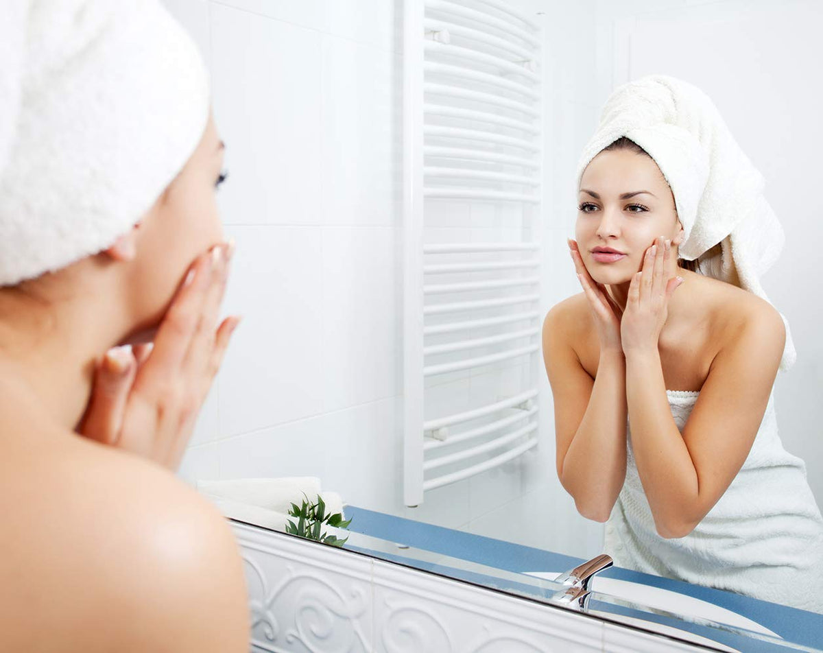 Visage Pure product near natural plants suggests organic ingredients.