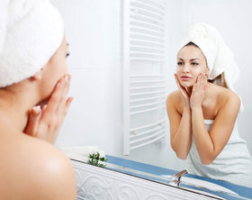 Visage Pure product near natural plants suggests organic ingredients.