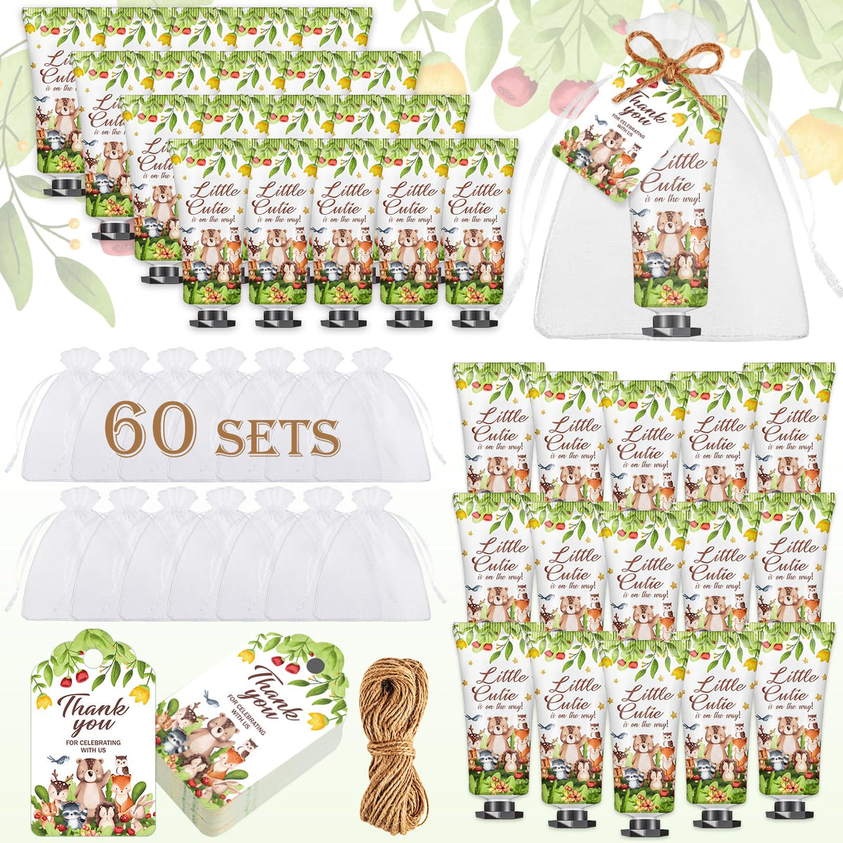 VISCOO baby hand cream gift set packaging highlights 60 tubes for elegant party favors