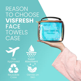 Visfresh cotton towels unscented, safe for sensitive skin and kids.