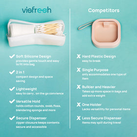 Visfresh dual zippers secure access while keeping contents in place.