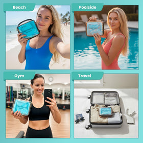 Visfresh gym towels compact, ideal post-workout refresh when traveling.