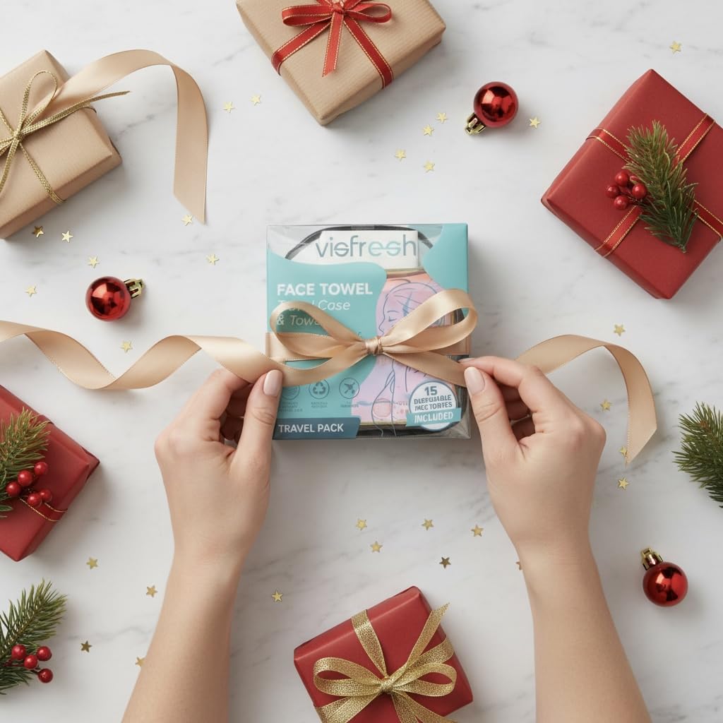 Visfresh on-the-go essentials, portable skincare kit for moms and travelers.