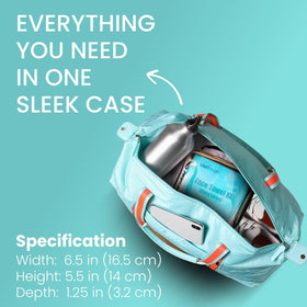 Visfresh skincare organizer, multifunctional for travel, gym, or camping routines.