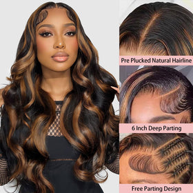 Visheart transparent lace front wig 13x6 offers seamless scalp blend for versatile daily wear