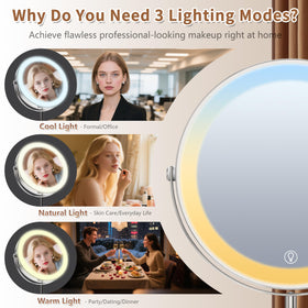 VisionSphere 360-degree rotation lets you angle for comfortable grooming from any position