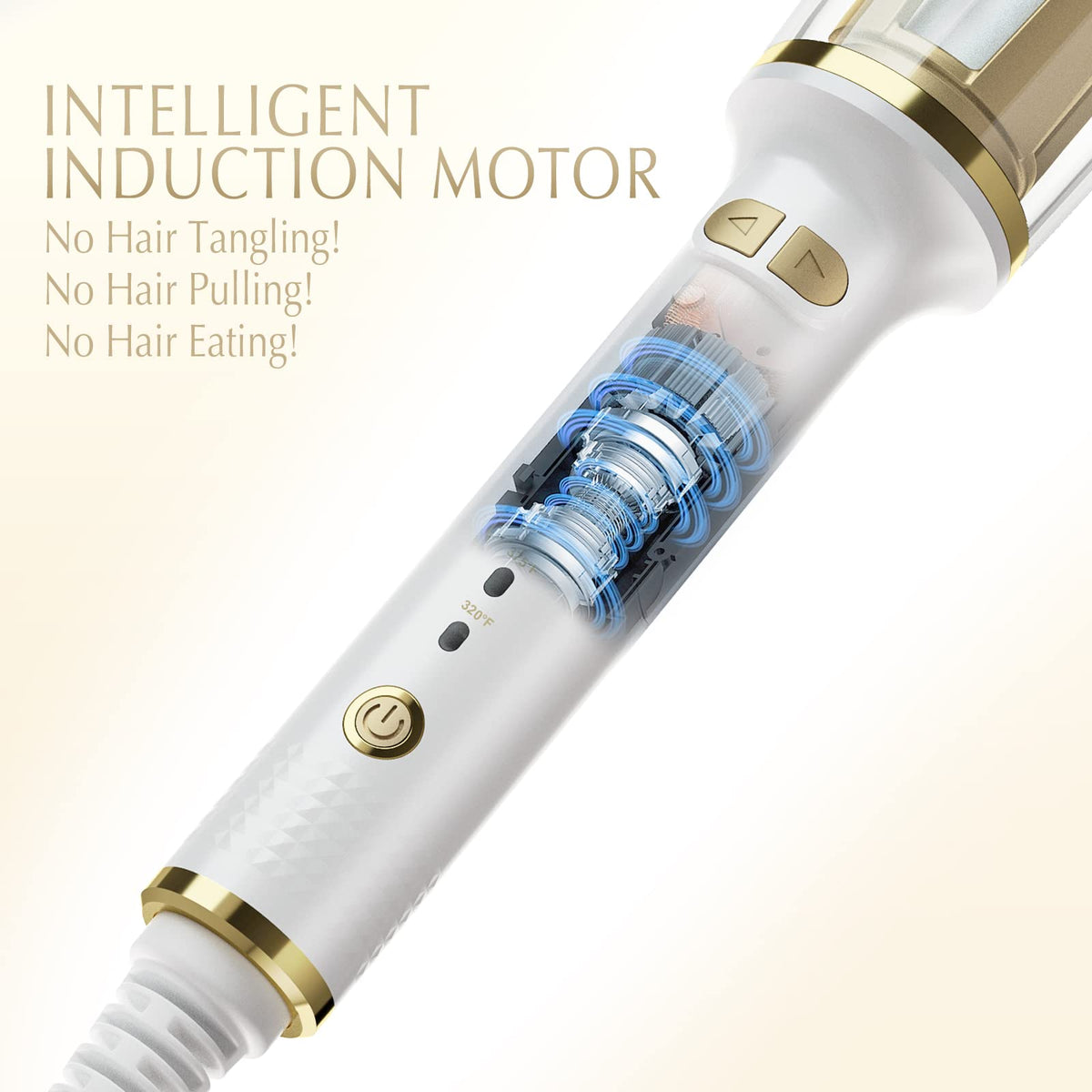VISKS ceramic tourmaline ion coating smooths and reduces frizz.