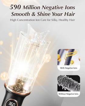 VISKS V668 Pro anti-scald design protects scalp during use.