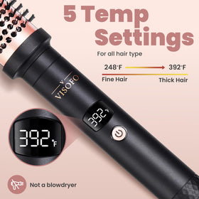 Visofo anti-tangling bristles glide through hair with gentleness.