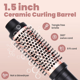 Visofo dual PTC heating ensures even heat distribution across the barrel.