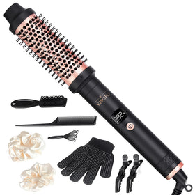 Visofo Wavy Thermal Brush with 1.5-inch barrel for smooth, voluminous curls.