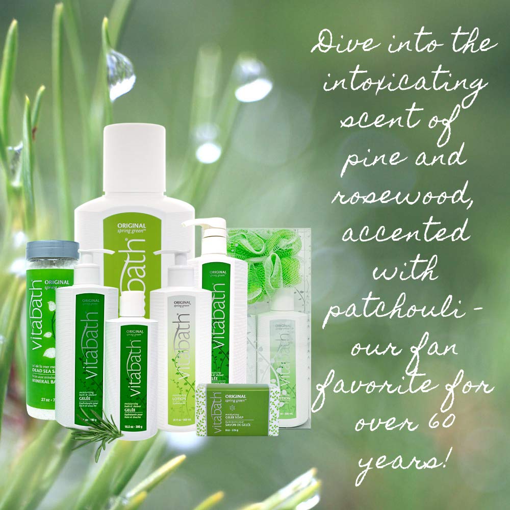 Vitabath Original Spring Green set packaging highlights bath essentials