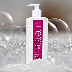 Vitabath Plus creamy gelee creates a rich lather for indulgent washing.