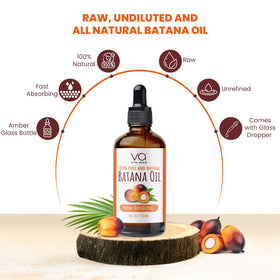 VITAL AFFAIR Batana Oil brand label closeup emphasizing authenticity