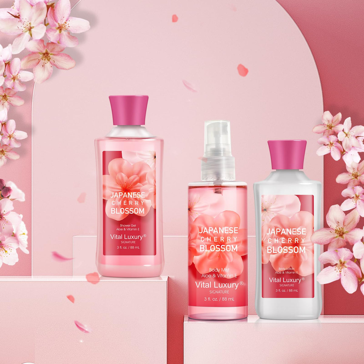 Vital Luxury lotion texture close-up reveals creamy, nourishing consistency.